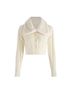 Cider FAUX FUR ROMANTIC CABLE KNIT CROP JACKET Jacket - photo 1