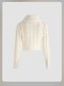 Cider FAUX FUR ROMANTIC CABLE KNIT CROP JACKET Jacket - photo 4