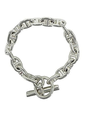 Hermès Hermes Chaine d'Ancre MM bracelet for men, 18 links, sterling silver (925), approximately 64.1g. (view 1)