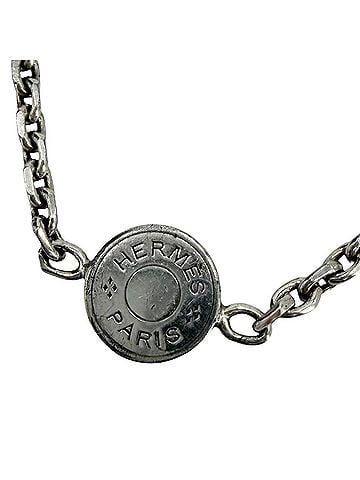 Hermès Hermes Mini Sellier Pendant Necklace for Women, Jewelry Accessory, 925 Sterling Silver, Approx. 4.9g (view 1)