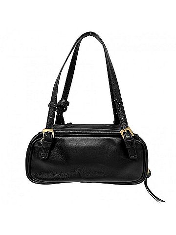Versace Versace Women's Bowling Mini Bag with Tag, Shoulder Bag, Handbag, Lambskin, Black, Gold Hardware (view 2)