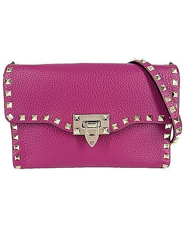 Valentino Garavani Valentino Garavani Women's Shoulder Bag with Rockstud Design, Crossbody, Leather, Pink, Gold Hardware (Model Number 1W2B0181VSF) (view 1)