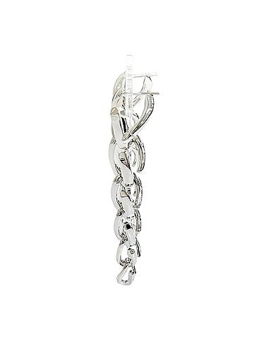 Tiffany & Co. TIFFANY&amp;Co. Tiffany Forge Drop Link AG925 High Polish Earrings (Pair) Silver, Weight 20.3g, Women's (view 2)