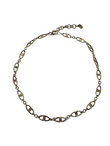 Christian Dior Christian Dior Vintage Metal CD Logo Motif Chain Choker Necklace Gold Women's (view 1)