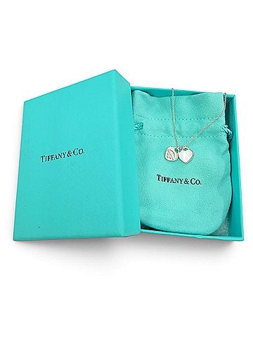 Tiffany & Co. TIFFANY&amp;Co. Tiffany &amp; Co. Return to Mini Double Heart Tag Necklace, 925 Sterling Silver, Weight 3.0g, Women's, Comes with Box and Dust Bag. (view 2)