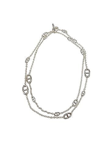 Hermès HERMES Farandole Necklace, AG925, Chaine d'Ancre pattern, 2024 model, Italian made, weight 99.3g, women's, with box. (view 1)