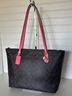 Coach Print Brown Pink Tote One size - photo 4