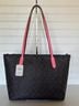 Coach Print Brown Pink Tote One size - photo 10