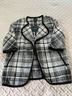 Cynthia Rowley Plaid Black White Jacket Size M - photo 3