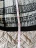 Cynthia Rowley Plaid Black White Jacket Size M - photo 8