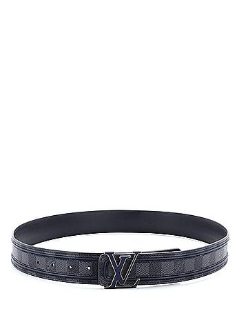 Louis Vuitton LV Initiales Reversible Belt Damier Graphite and Leather Wide (view 1)