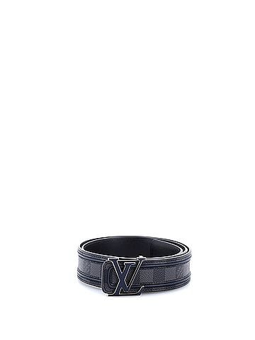 Louis Vuitton LV Initiales Reversible Belt Damier Graphite and Leather Wide (view 2)