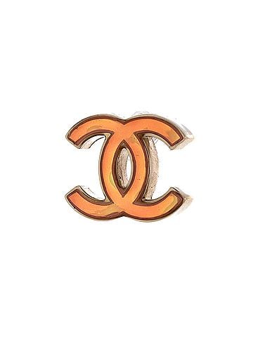 Chanel CC Stud Earrings Metal with Enamel (view 2)