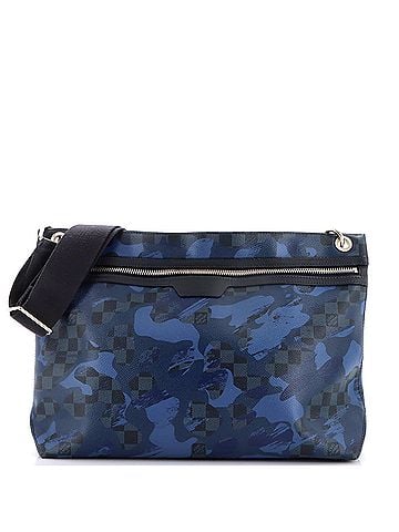 Louis Vuitton Hunter Handbag Limited Edition Camouflage Damier Cobalt (view 1)