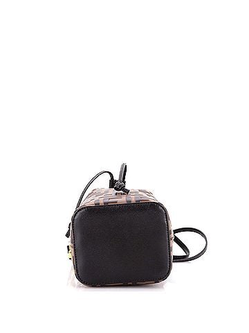 Fendi Mon Tresor Bucket Bag Zucca Embossed Leather Mini (view 2)