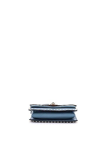 Valentino Garavani Rockstud Flip Lock Flap Top Handle Bag Leather Small (view 2)