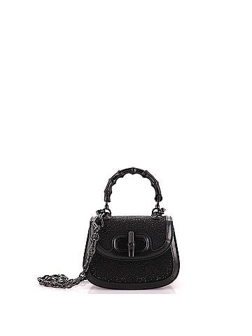 Gucci Bamboo 1947 Top Handle Bag Crystal Embellished GG Canvas Mini (view 1)