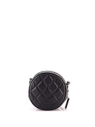 Chanel Round Clutch with Chain Quilted Caviar Mini (view 2)