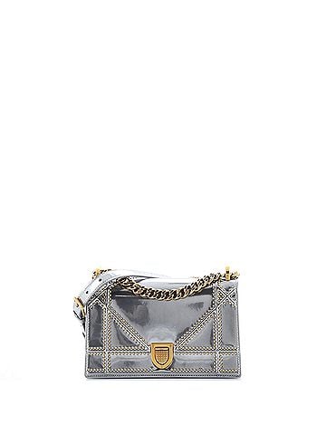 Christian Dior Diorama Flap Bag Studded Patent Small (view 1)