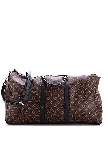 Louis Vuitton Keepall Bandouliere Bag Macassar Monogram Canvas 55 (view 1)