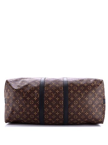 Louis Vuitton Keepall Bandouliere Bag Macassar Monogram Canvas 55 (view 2)