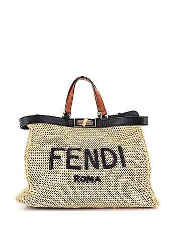 Fendi Peekaboo X-Tote Raffia Medium (view 1)