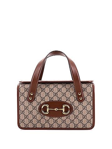 Gucci Horsebit 1955 Boston Bag GG Coated Canvas Small (view 1)