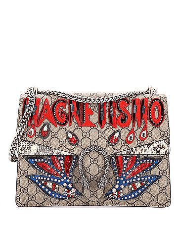 Gucci Dionysus Bag Embellished GG Coated Canvas with Python Medium (view 1)