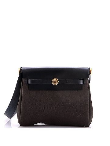 Hermès Herbag Zip Toile and Leather 20 (view 1)