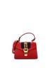 Gucci 100% Leather Red Sylvie Top Handle Bag Leather Mini One size - photo 3