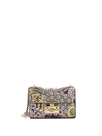 Gucci Padlock Shoulder Bag Bengal Print GG Coated Canvas Small (view 1)