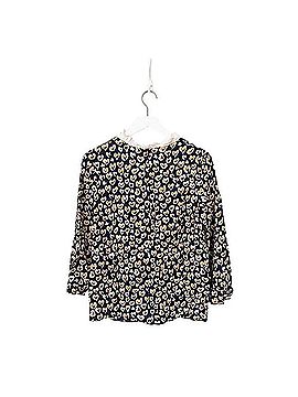 Sandro Leopard Heart Print Ruffle Collar Blouse Long Sleeve Blouse (view 2)