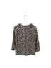 Sandro Leopard Heart Print Ruffle Collar Blouse Long Sleeve Blouse - photo 2