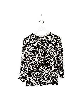 Sandro Leopard Heart Print Ruffle Collar Blouse Long Sleeve Blouse (view 1)