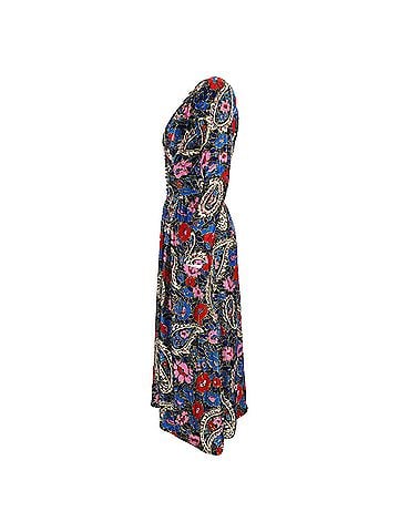 Isabel Marant Isabel Marant Moyranid Floral-Print Midi Dress in Multicolor Velvet (view 2)