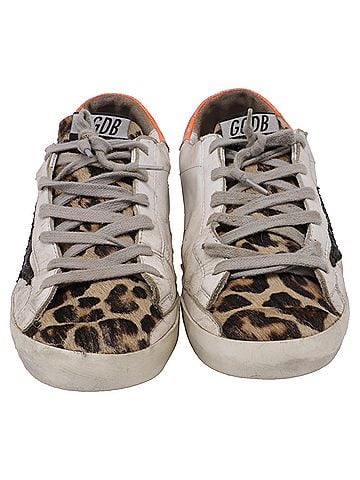 Golden Goose Golden Goose Leopard Design in White Leather (view 2)