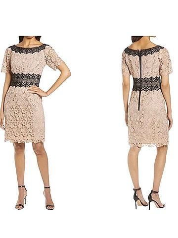 Shani Colorblock Lace Sheath Dress Cocktail Dress (view 1)