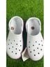 Crocs White Pink Mule/Clog Size 10 - photo 3