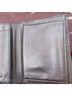 Perlina Gray Silver Leather Belt One size - photo 7