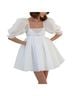 Selkie 100% Polyester Solid White Cocktail Dress Size XS - photo 3