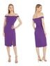 Marina 88% Polyester 12% Spandex 100% Polyester Purple Cocktail Dress Size 6 - photo 1