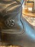 Ariat 100% Leather Black Boots Size 8 - photo 6