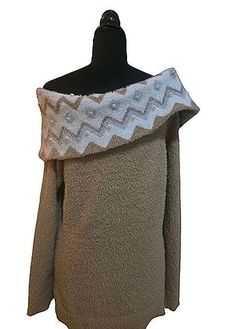 Boston Proper cold shoulder Pullover Sweater (view 2)