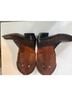 Double H Boots 100% Leather Brown Boots Size 7 1/2 - photo 7