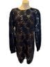 Michael Kors Floral Black Cocktail Dress Size 14 - photo 1