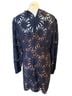 Michael Kors Floral Black Cocktail Dress Size 14 - photo 2