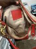 Coach Solid Tan Red Leather Hobo One size - photo 3