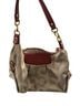 Coach Solid Tan Red Leather Hobo One size - photo 1