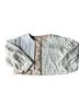 Pol 100% Polyester Floral Graphic Solid Tan Ivory Cardigan Size S - photo 1