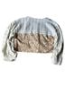Pol 100% Polyester Floral Graphic Solid Tan Ivory Cardigan Size S - photo 2